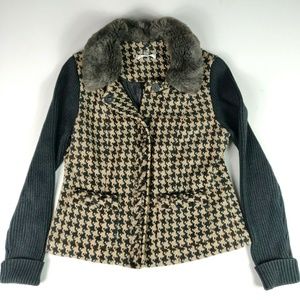 CAbi #978 Houndstooth Jacket Coat Sweater 8